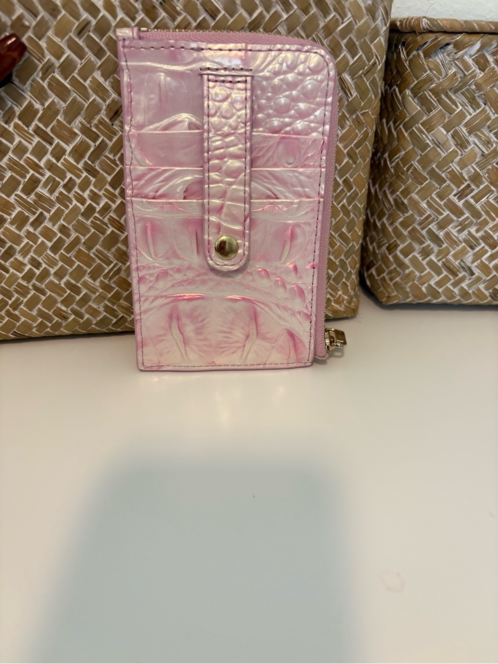 Brahmin Pink Croc-Embossed Multi-Piece Shoulder Bag Set - Women - Picture 8 of 10